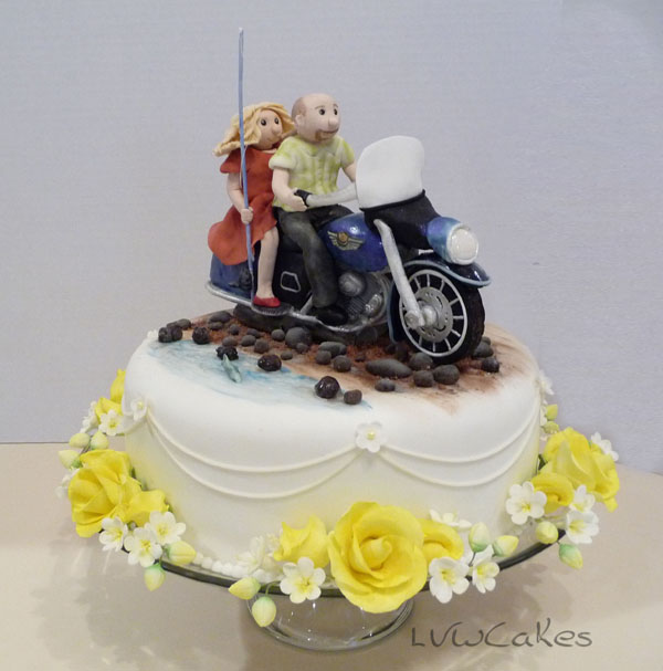 Harley Davidson Wedding Cake 1