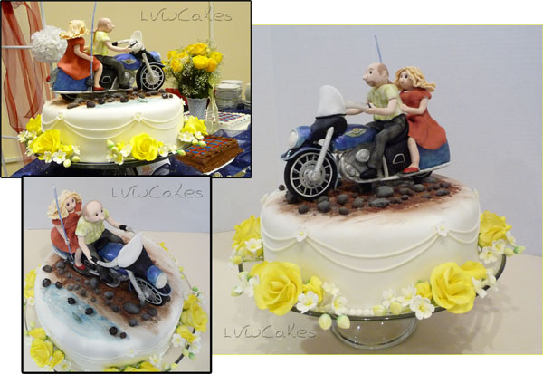 Harley Davidson Wedding Cake 2