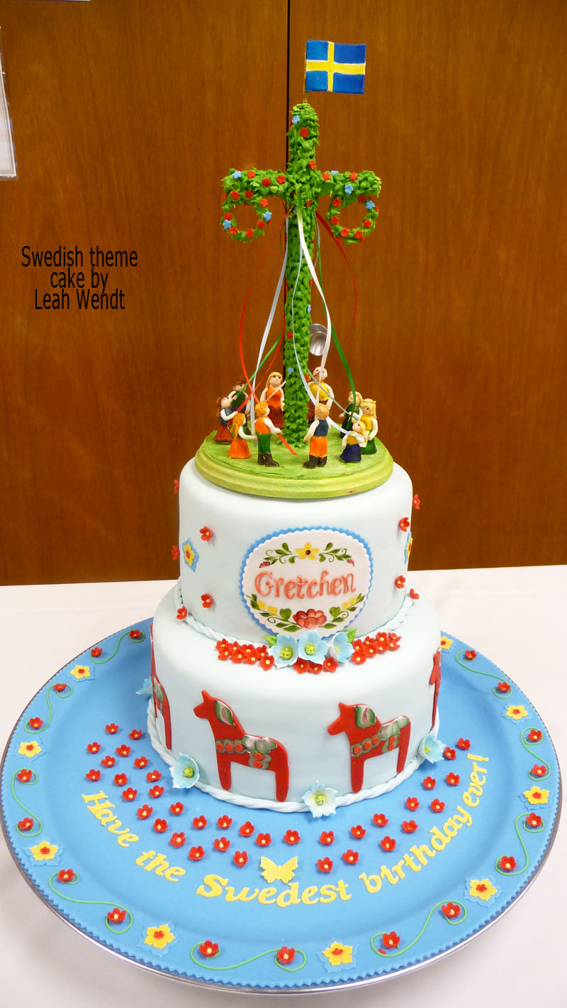 Swedish Theme Birthday Cake